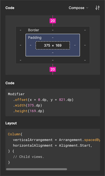 Figma Dev Mode gradient sample - Compose