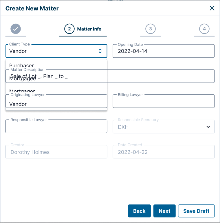 dialog component