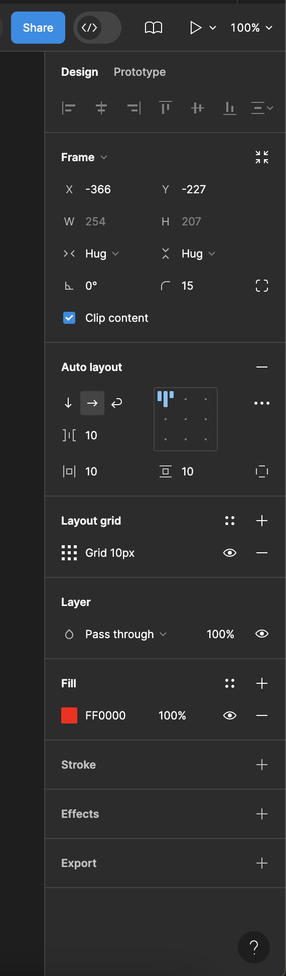 Design panel