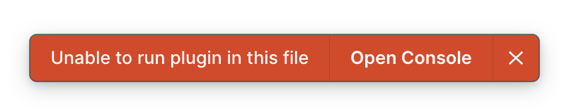 Plugin error