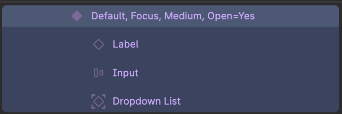 Select expanded (dropdown list shown)