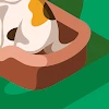 B A