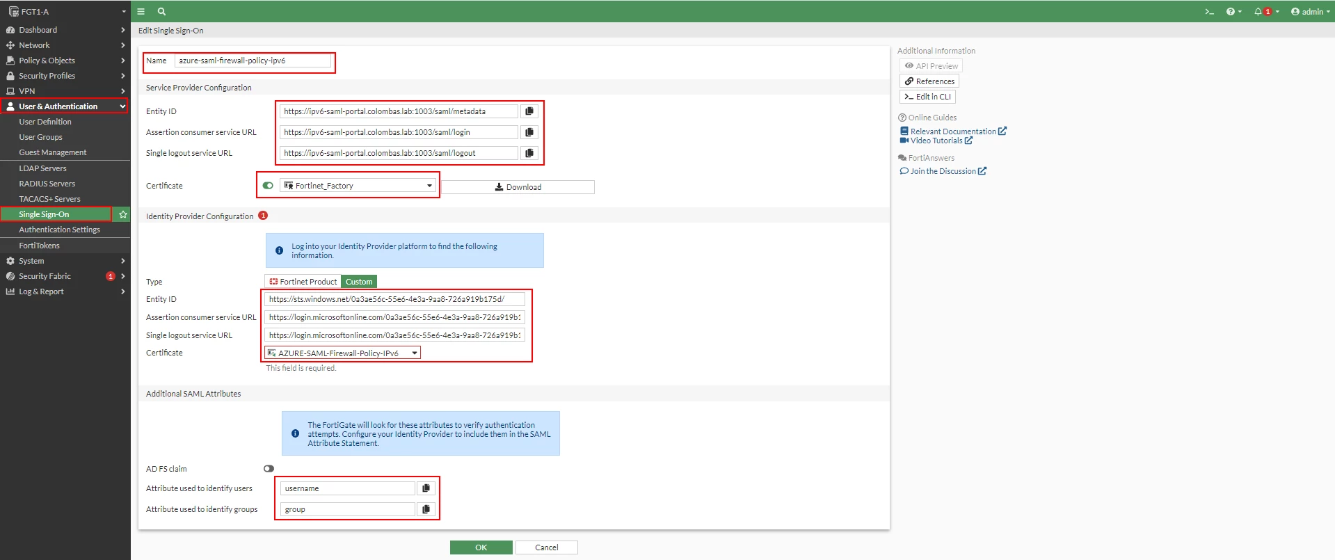 Technical Tip: SAML Authentication for IPv6 Outbound Firewall