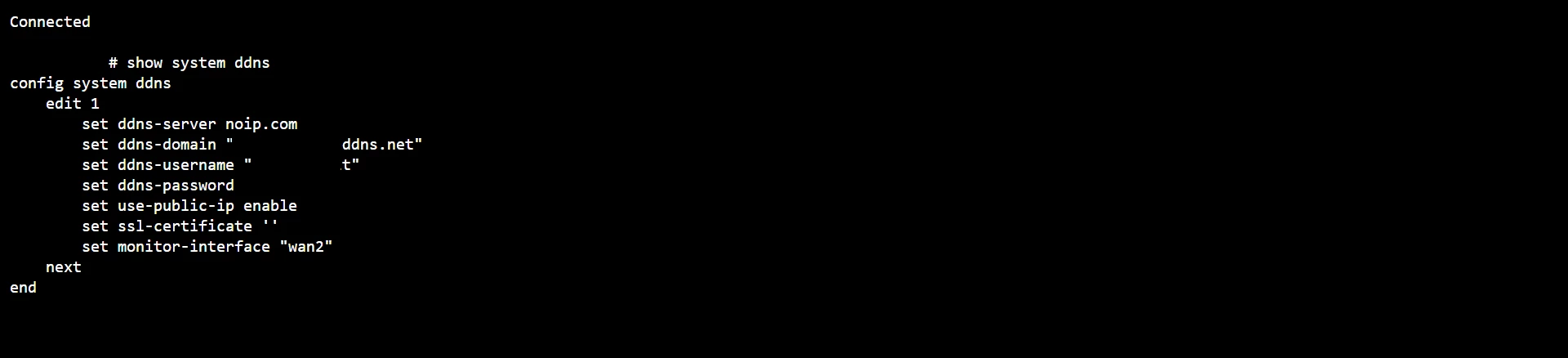 DDNS Config