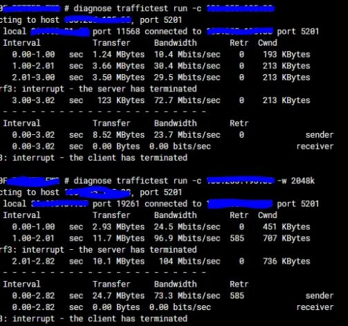 nperf_Test_on_fortigate