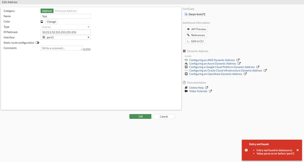 Technical Tip: How to change interface in address object when it is ...