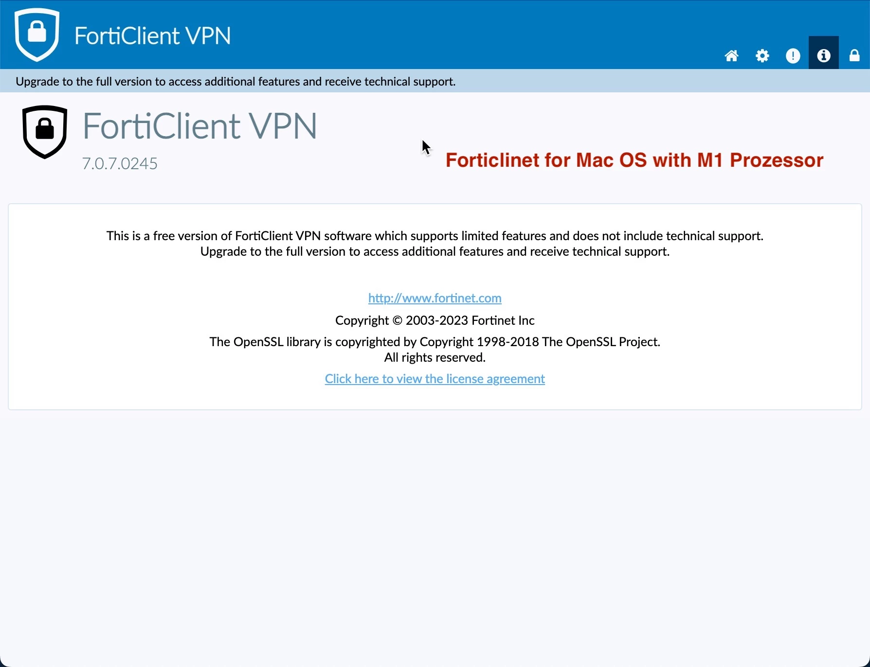 Mac Fortinet Console