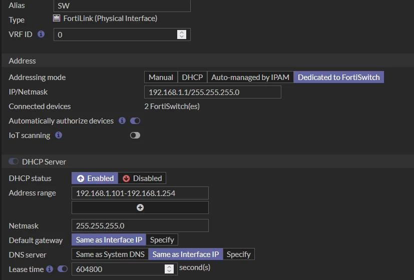 Access to forti Switch via VIP | Community
