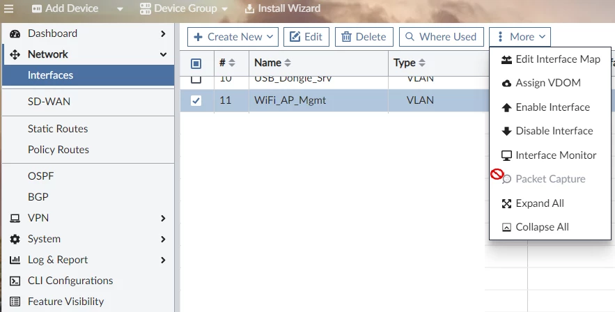 Packet Capture Fortigate Fortigate managed by Fortimanager - packet capture | Community