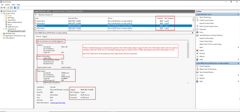 Technical Tip: How to filter out a FSSO Username in the Windows Event ...