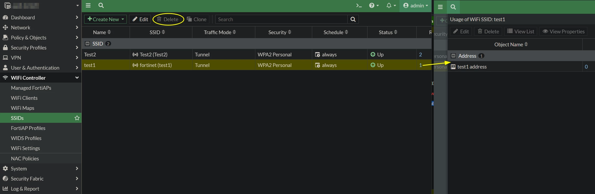 Not possible to delete SSID in Wifi Controller.png