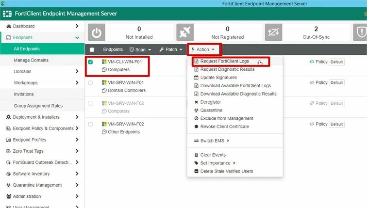 Forticlient Log Technical Tip: How to enable debug log level on FortiClient endpoints ...