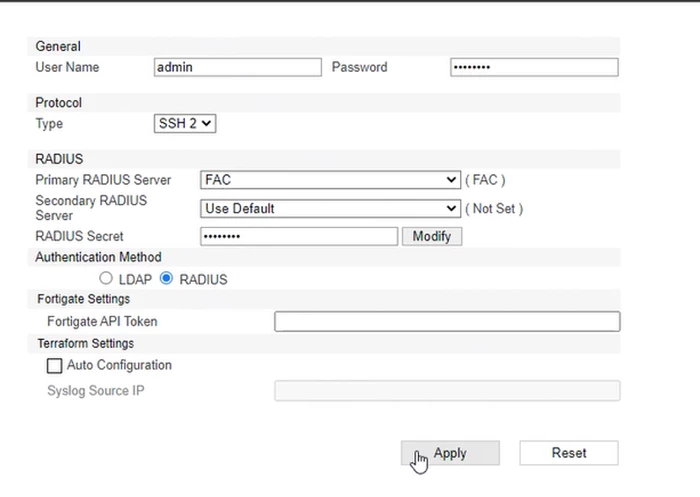 Technical Tip : Configuring a FortiNAC as Radius Server on FortiGate ...