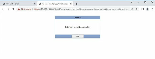 Troubleshooting Tip: SSL VPN user is unable to connect with a bookmark ...