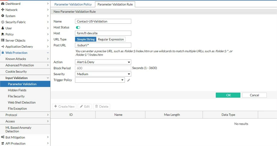 Technical Tip: How to configure Input Parameter Validation Policy and ...
