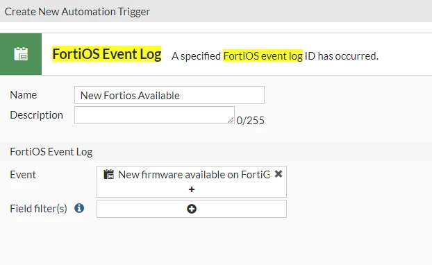 Latest Fortios Version Technical Tip: Using automation stitches to be notified when a new ...