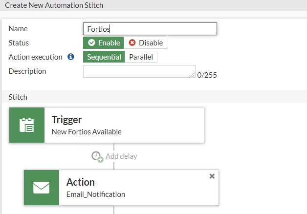 Latest Fortios Version Technical Tip: Using automation stitches to be notified when a new ...