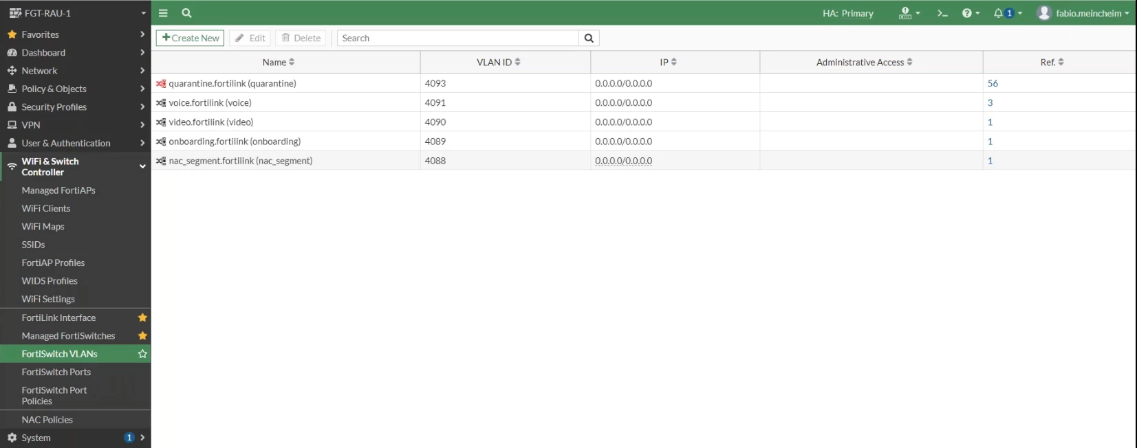 No VLAN 1 on FortiSwitch VLANs