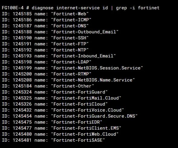 Fortinet Isdb Technical Tip: Obtaining an IP list from an ISDB using FortiGate CLI ...