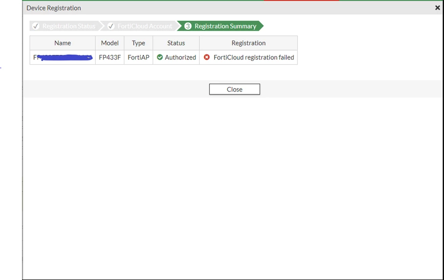Technical Tip: 'FortiCloud registration failed' error message when ...