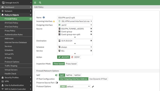 Technical Tip: How to configure split and non-split SSL VPN tunnel ...