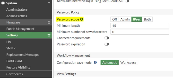 Technical Tip: Restore the FortiGate configuration and IPsec VPN ...