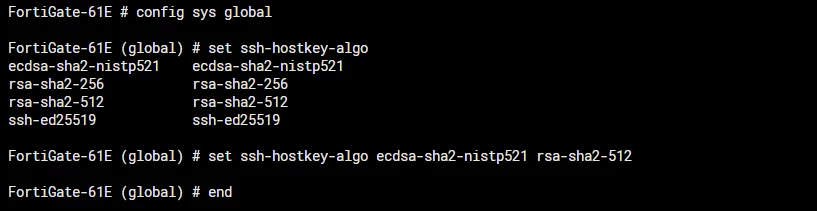 Host Key Algorithm Technical Tip: How SSH Server host key algorithms can be changed ...