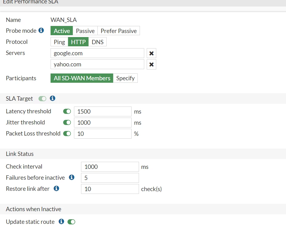 Inter Routing Fortinet Routing information changed | Community