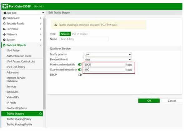 Fortigate Traffic Shapping Technical Tip: Traffic Shaping on a FortiGate Chassis | Community