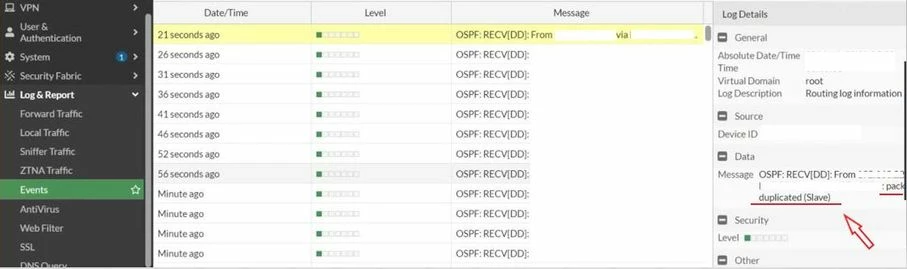 Ospf Debug Troubleshooting Tip: OSPF error: Packet duplicated (slave) or neighbor ...