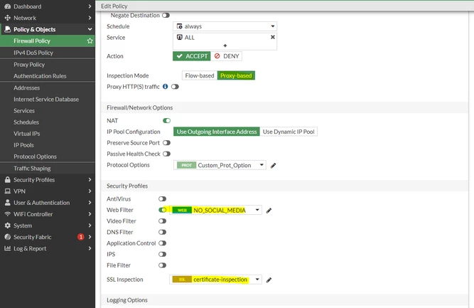 Troubleshooting Tip: FortiGate do not Inspect Web Traffic for Web ...