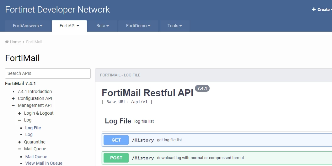 How to get Fortimail Email API and Email logs? | Community