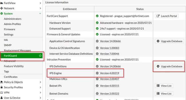 Troubleshooting Tip: IPS license version not showing in the GUI even if ...