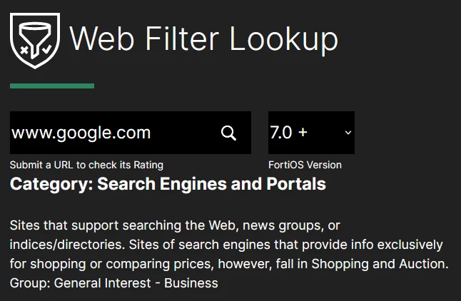 Technical Tip: How to determine the web filter category of a website or ...