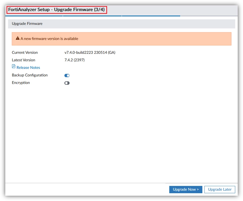 Technical Tip: Disable firmware upgrade notification in FortiAnalyzer ...
