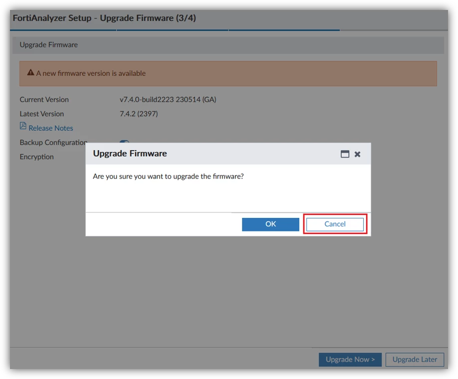 Technical Tip: Disable firmware upgrade notification in FortiAnalyzer ...