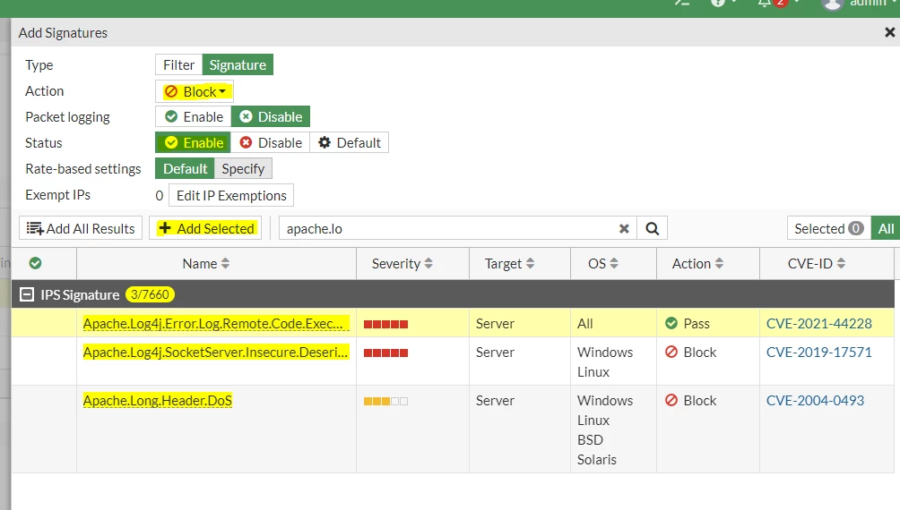 Add New signature for Apache vuln