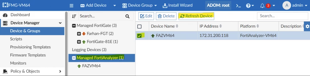 Technical Tip: How to authorize FortiGates on managed FortiAnalyzer for ...