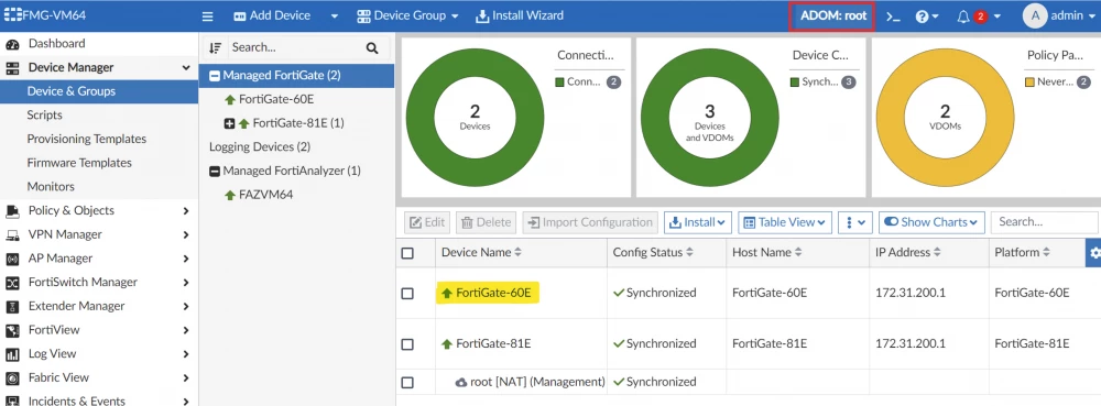 Technical Tip: How to authorize FortiGates on managed FortiAnalyzer for ...