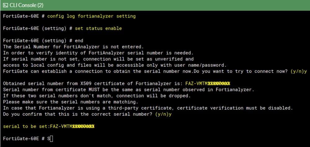 Technical Tip: How to authorize FortiGates on managed FortiAnalyzer for ...