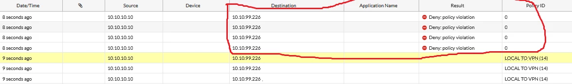 VMkernel and VM adapter ip changes now after few second Site A Server easily accesing Site B Service but after few second if stopped working then again it start working