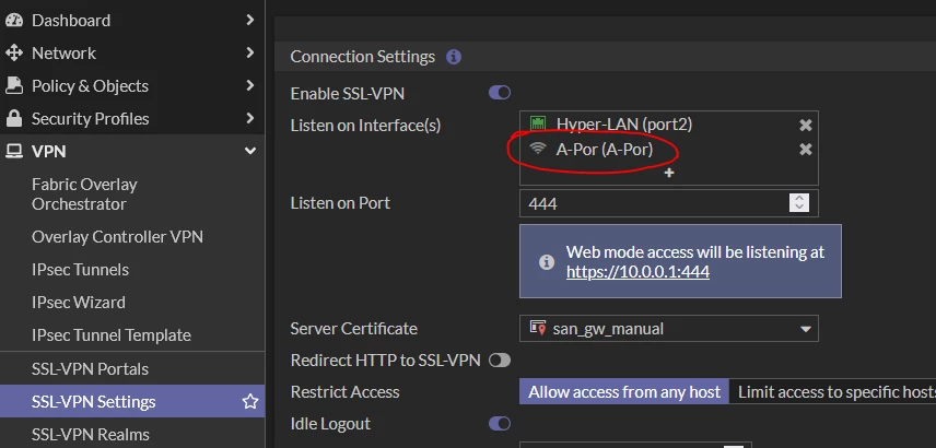 How to allow access from internal guest wifi to SSL VPN? | Community
