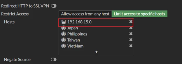 Technical Tip: Unable to access SSL VPN from internal after limiting ...