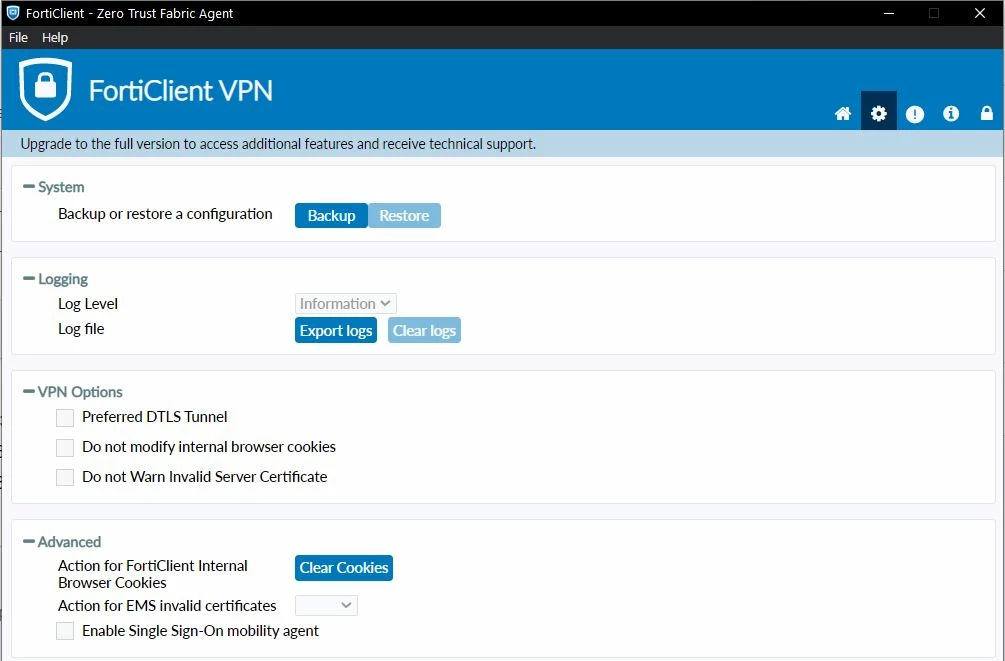 Java Error With Forticlient SSL VPN Connection is Down Message at 40% | Community