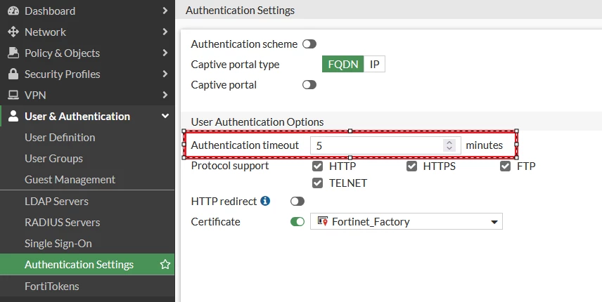 Technical Tip: Authentication timeout setting on global user ...