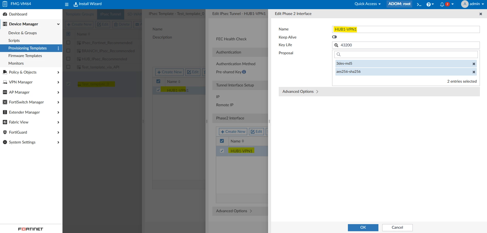 Technical Tip: How to create IPsec Template and assign to a device ...