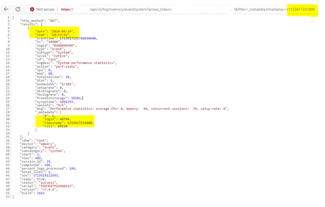 Technical Tip: Retrieve event logs using an API GET request with ...
