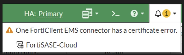 Forticlient Error Troubleshooting Tip: How to troubleshoot one FortiClient EMS connector ...