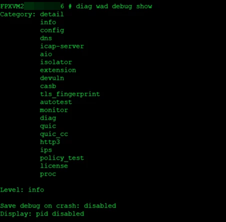 Technical Tip: How to clear FortiProxy WAD debug | Community
