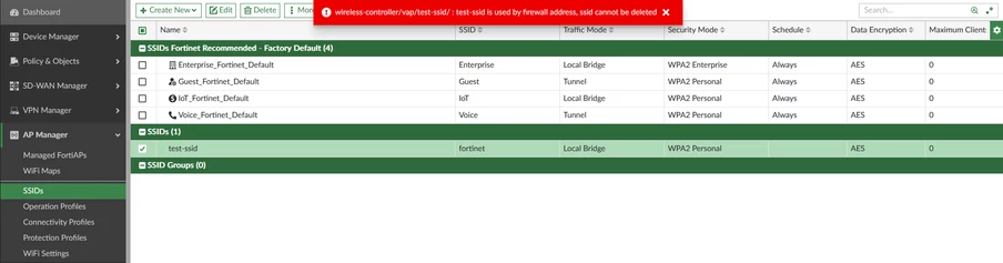 Troubleshooting Tip: Unable to delete SSID object in AP Manager | Community